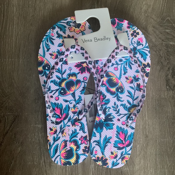 Vera Bradley Cloud Vine Multi Flip Flops - Picture 4 of 9